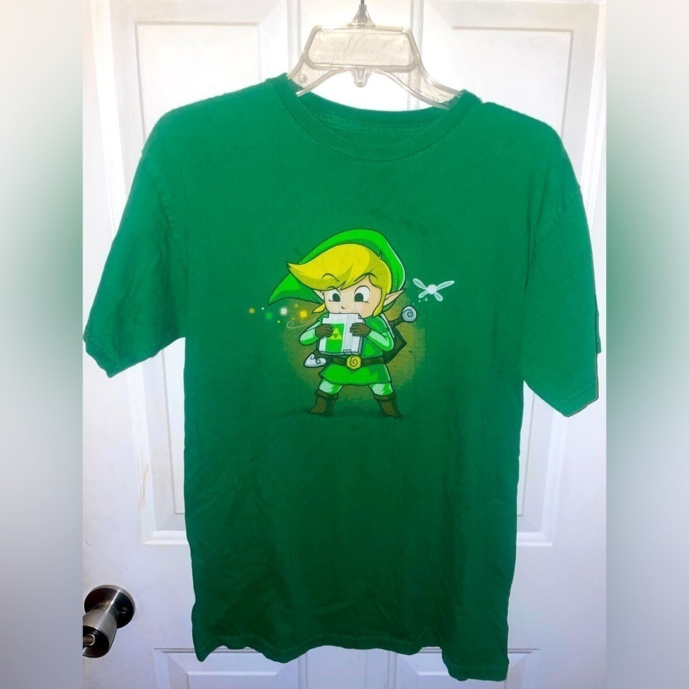Teefury Gallery Legend Of Zelda Link Blowing Cart Limited Edition Unisex Medium